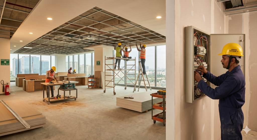 B2B execution partner for electrical contractors Hyderabad - Focal Spaces India