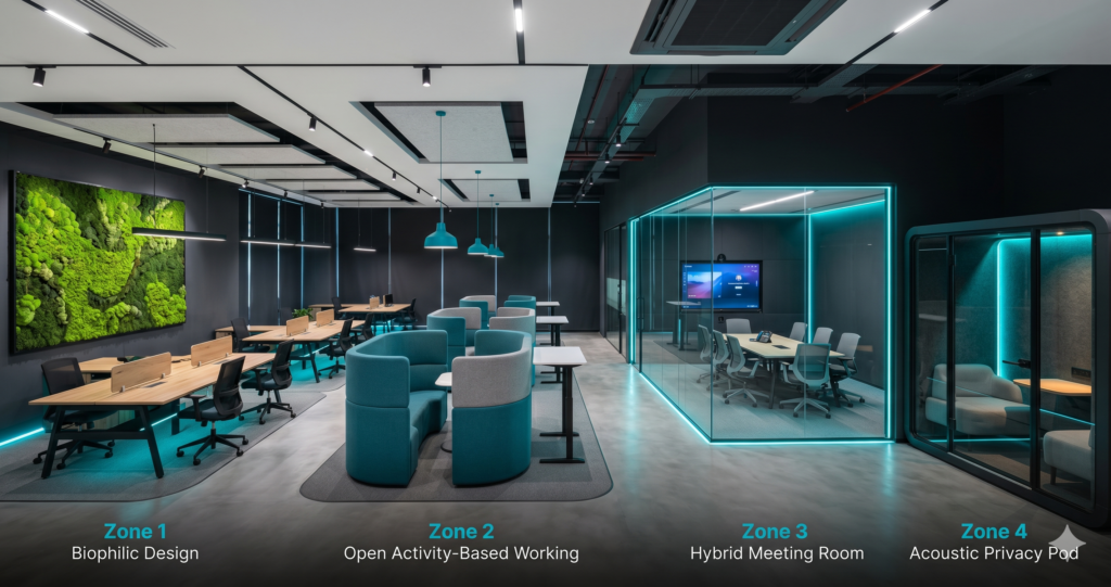 commercial interior trends Hyderabad 2026 — office design and fit-out shifts
