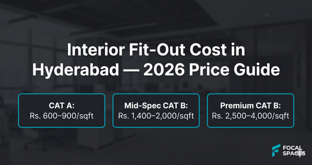 interior fit-out cost Hyderabad 2026 — price guide for office and commercial spaces